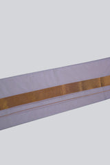 Exquisite Men's Cotton Angavastram/Towel: Gold Zari Lines |JCS Fashions Shawl JCS Fashions
