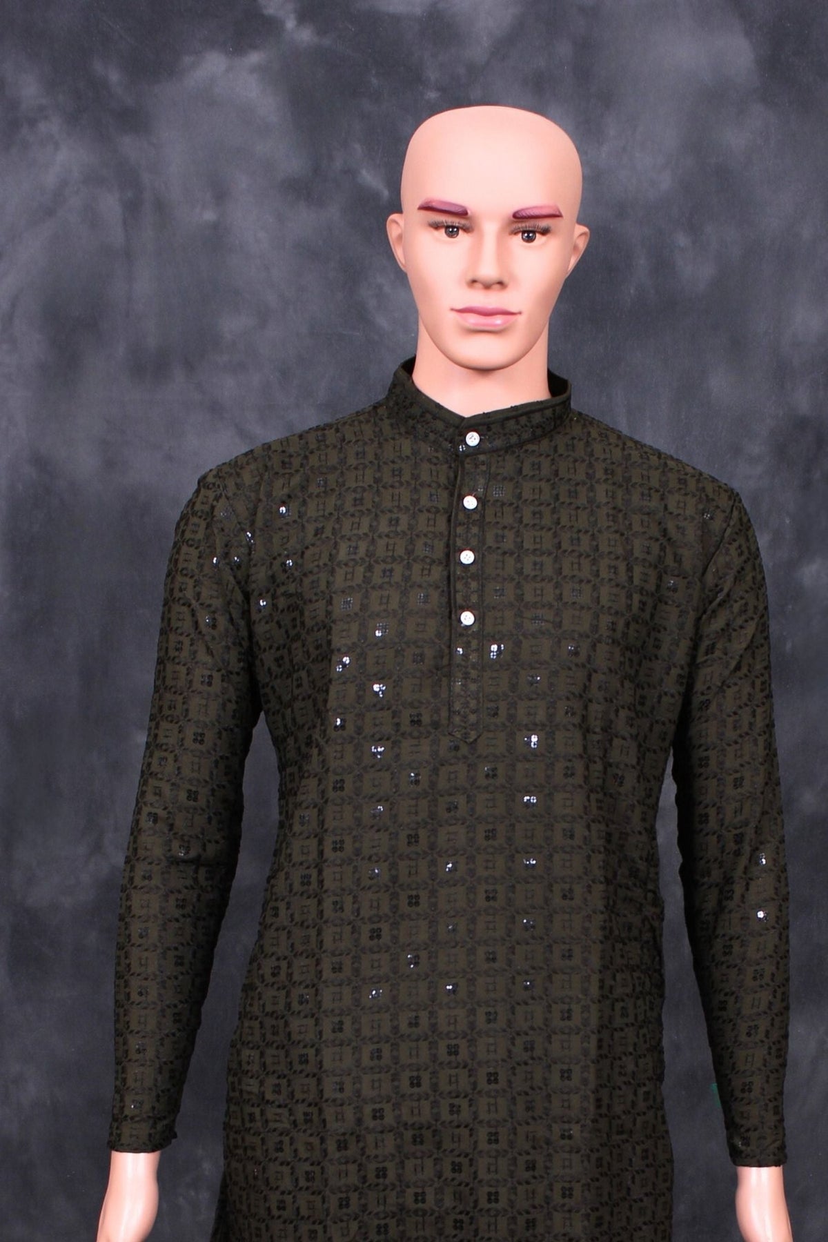 Exquisite Men's Lakhnavi Kurta with Detailed Resham Work - JCSFashions Men JCS Fashions
