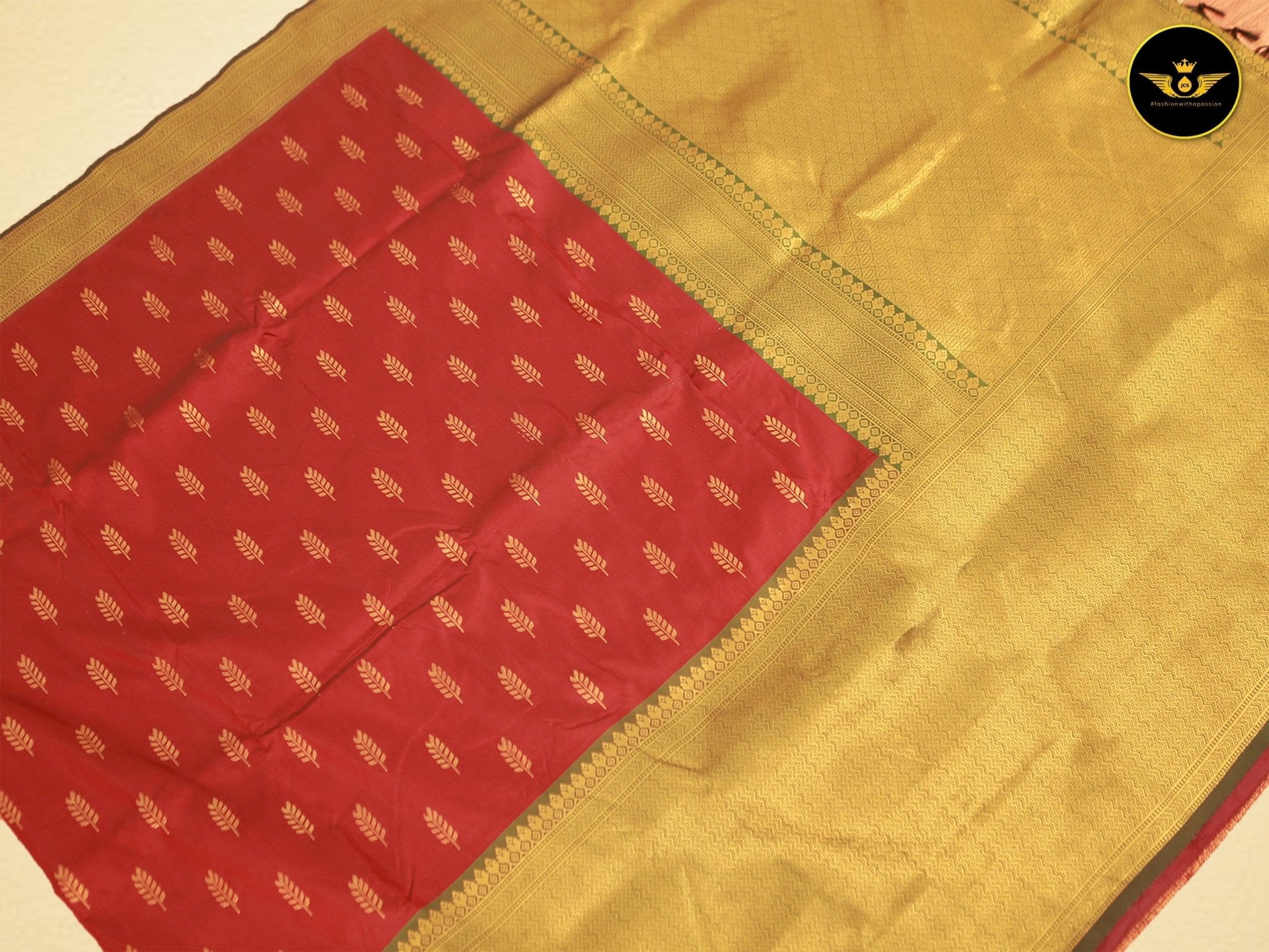 Exquisite Semi Silk Saree with Aari Work Blouse: Elevate Your Style! SAREE JCS Fashions