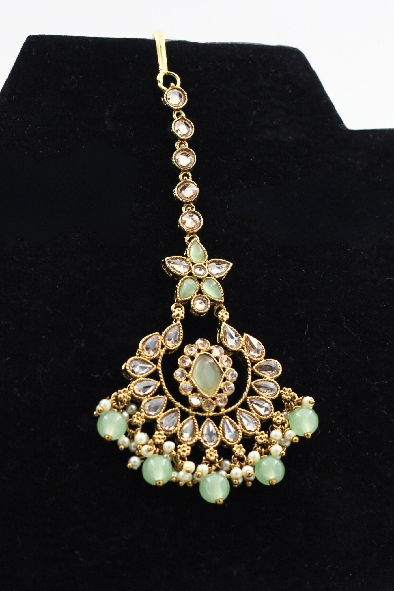Exquisite Stone Work Tikka -Traditional Sparkling Jewelry by JCSFashions Jewelry JCS Fashions