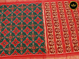 Exquisite Twill Ikkat Patola Silk Sarees with Contrast Borders Saree JCS Fashions