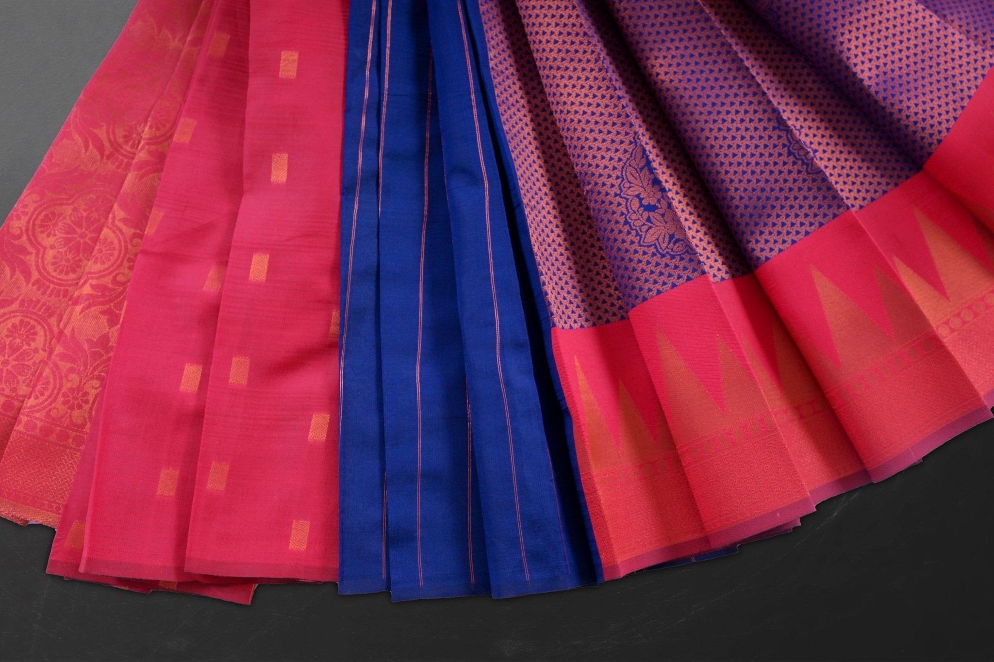 Exquisite Zari Work Saree with Unique Dual-Border Design - JCS Fashion Saree JCS Fashions