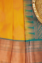 Handloom Double Warp Pure Silk Saree & Tailored Blouse - View 2 - JCS Fashions