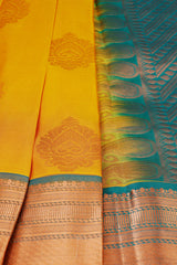 Handloom Double Warp Pure Silk Saree & Tailored Blouse - View 7 - JCS Fashions