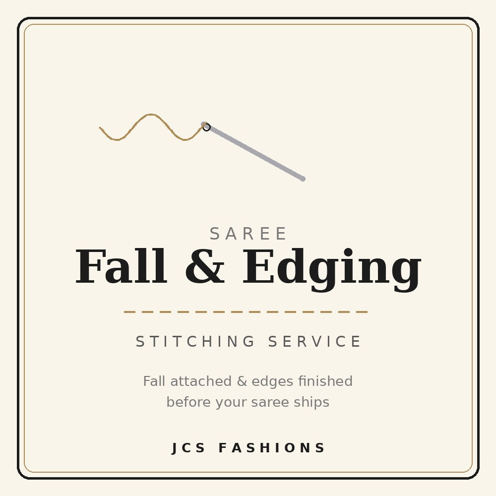 Saree Fall & Edging Stitching service