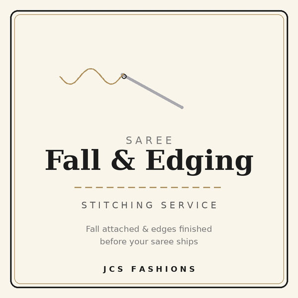 Saree Fall & Edging Stitching service