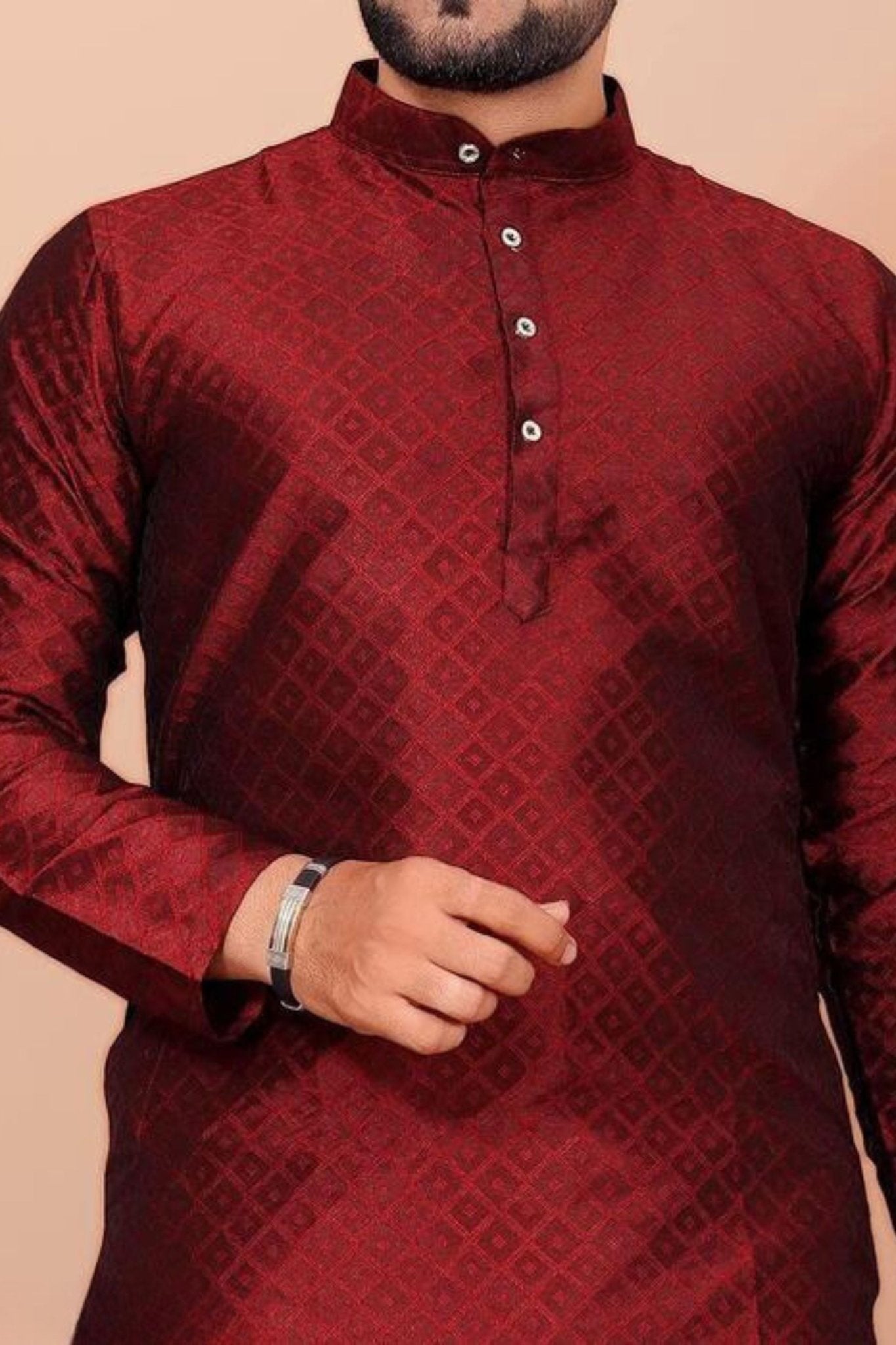 Fancy Cotton Silk Men's Kurta - Dignified Elegance by JCS Fashions Men JCS Fashions