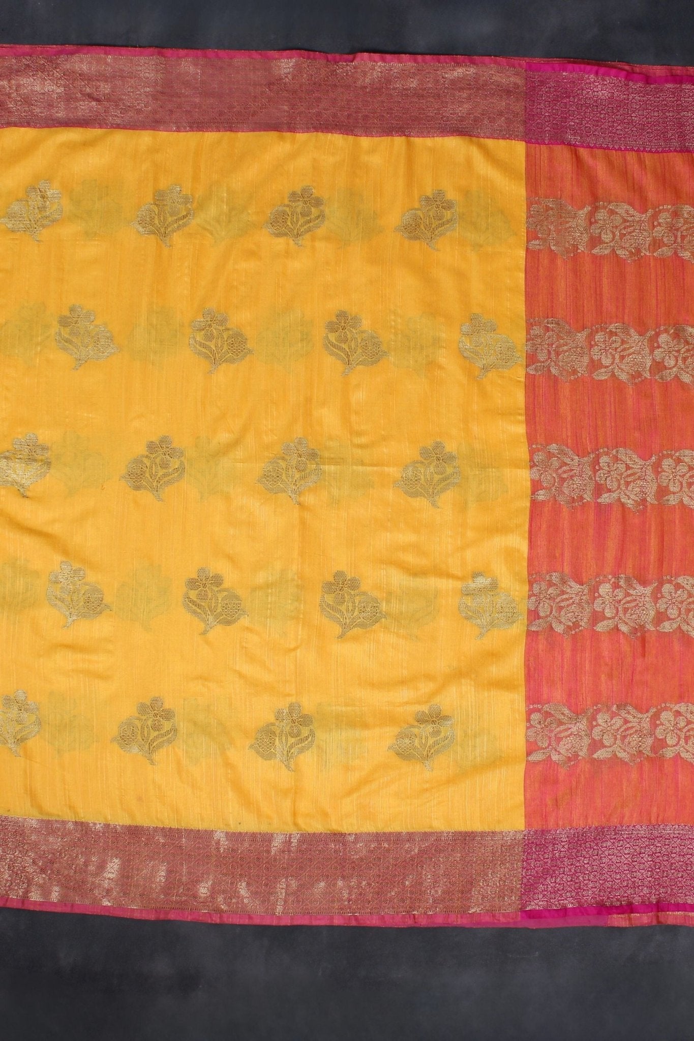 Festive Jute Banarasi Silk Saree with Aari Work Blouse JCS Fashions