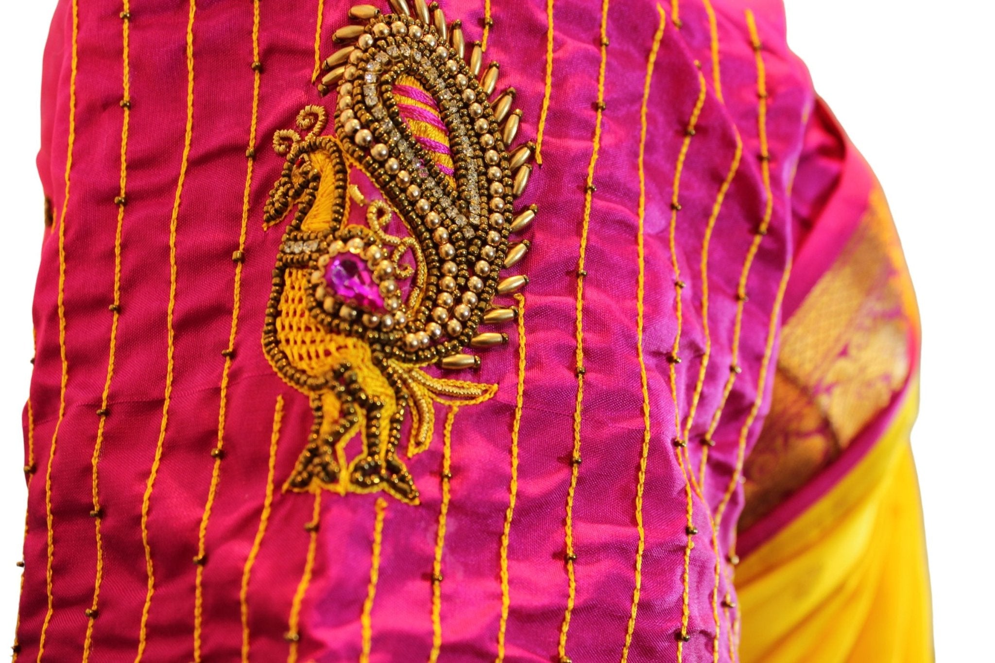 Gadwal Khadi Kuttu Border Allover Buta Pure Silk Saree With Blouse - JCS Fashions