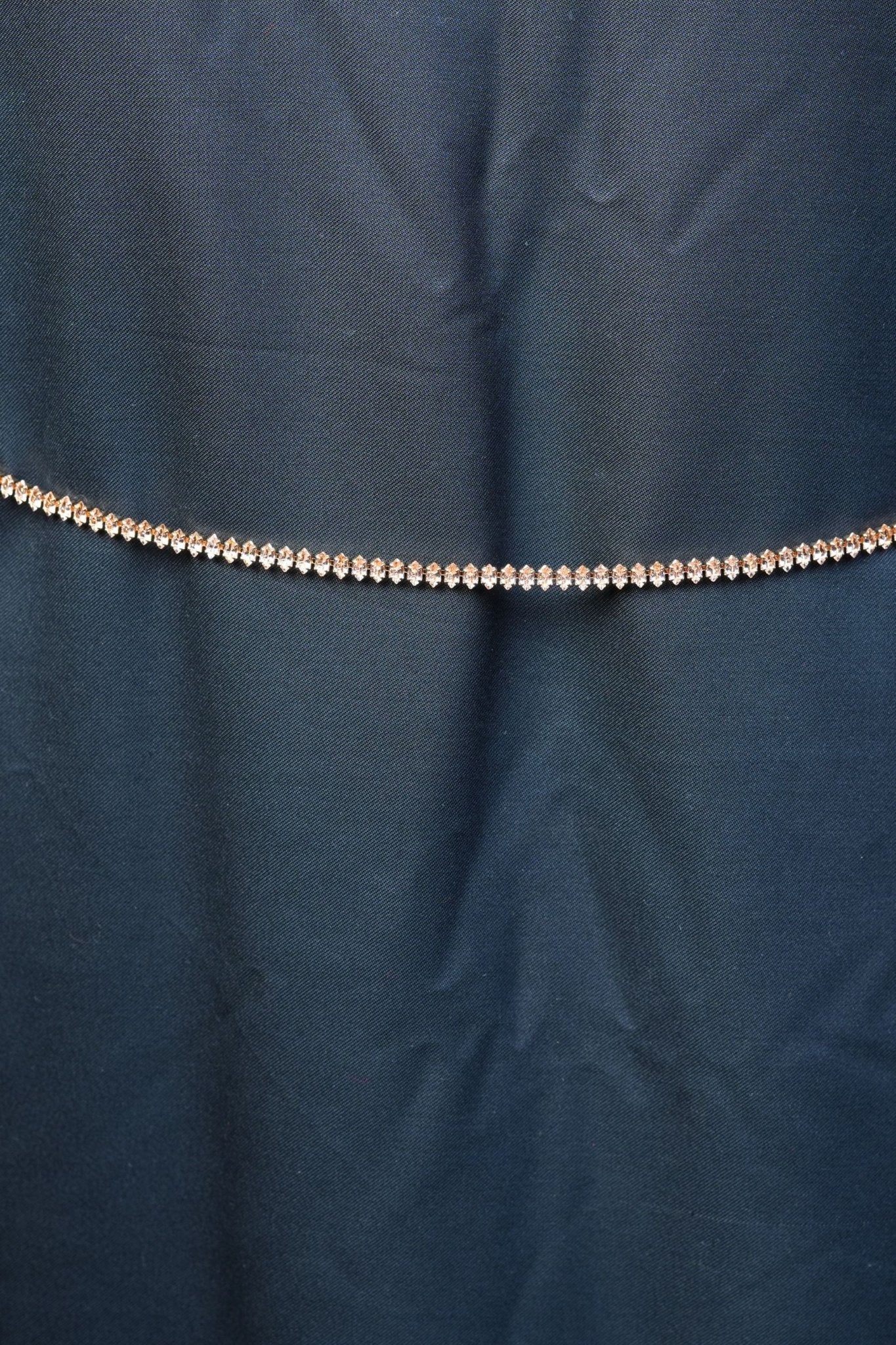 Glamour Fusion: Gold Chain Hip Belt with Rose Gold Stones at JCSFashions Jewelry JCS Fashions
