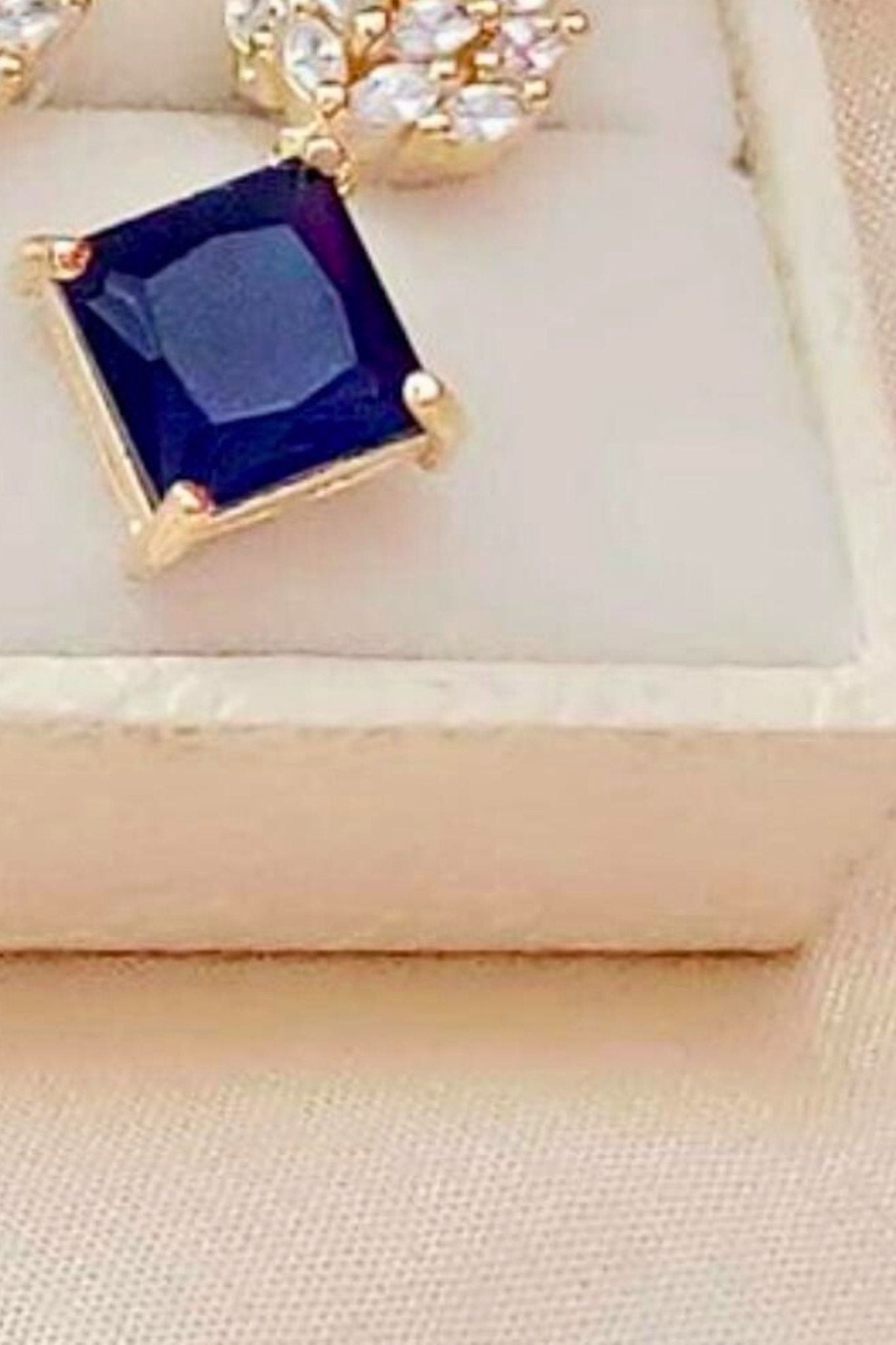 Gold-Plated Shimmering Elegance Earrings With Cubic Zirconia Stones Jewelry JCS Fashions