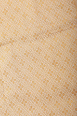 Golden Zari And Pochampally Ikkat Border Semi Silk Saree With Blouse SAREE JCS Fashions