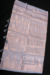 Golden Zari Temple Weaving Soft Semi-Silk Saree With Blouse SAREE JCS Fashions