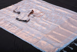 Golden Zari Temple Weaving Soft Semi-Silk Saree With Blouse SAREE JCS Fashions Blue 5.5 meters