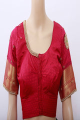 Green Korvai Buttis Semi Silk Saree: Designer Tassels, Maggam Work Blouse SAREE JCS Fashions