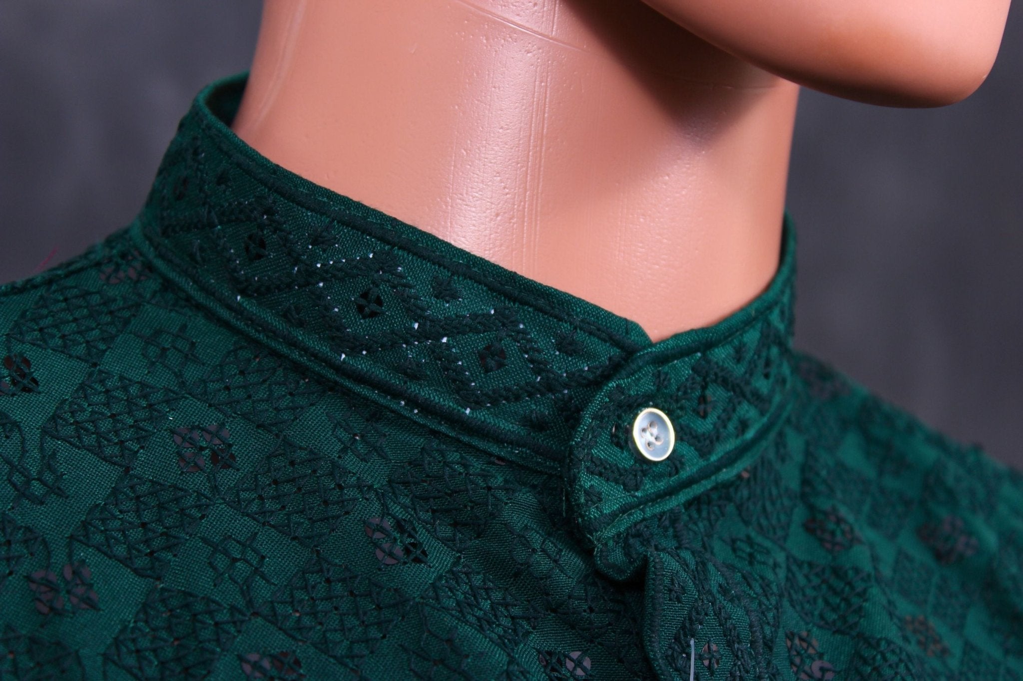 Hand-Embroidered Men's Lakhnavi Kurta with Sequin Details Men JCS Fashions