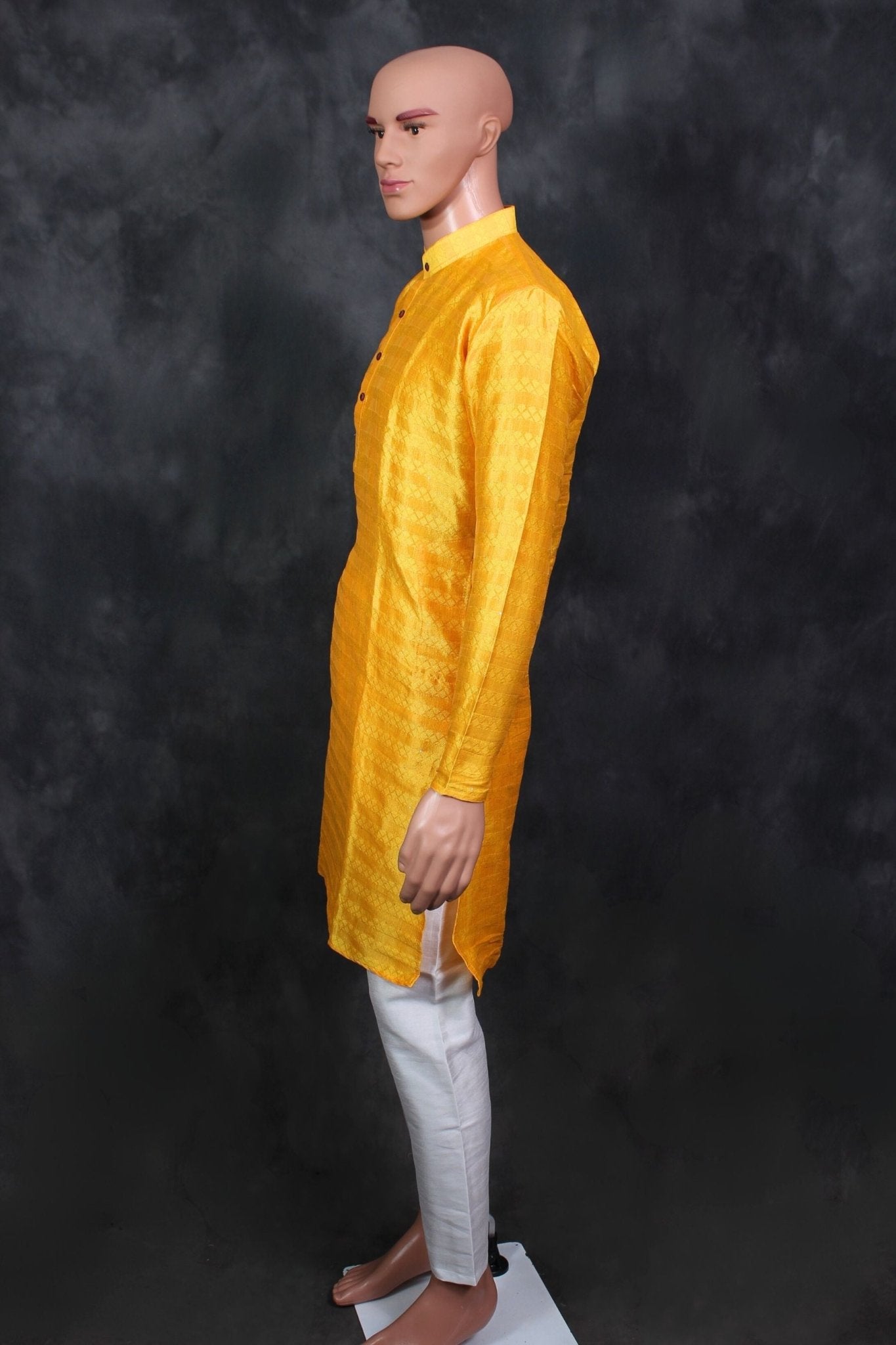 Hand-Sewn Sequin Men's Kurta Pyjama for Exquisite Haldi Ceremonies Men JCS Fashions