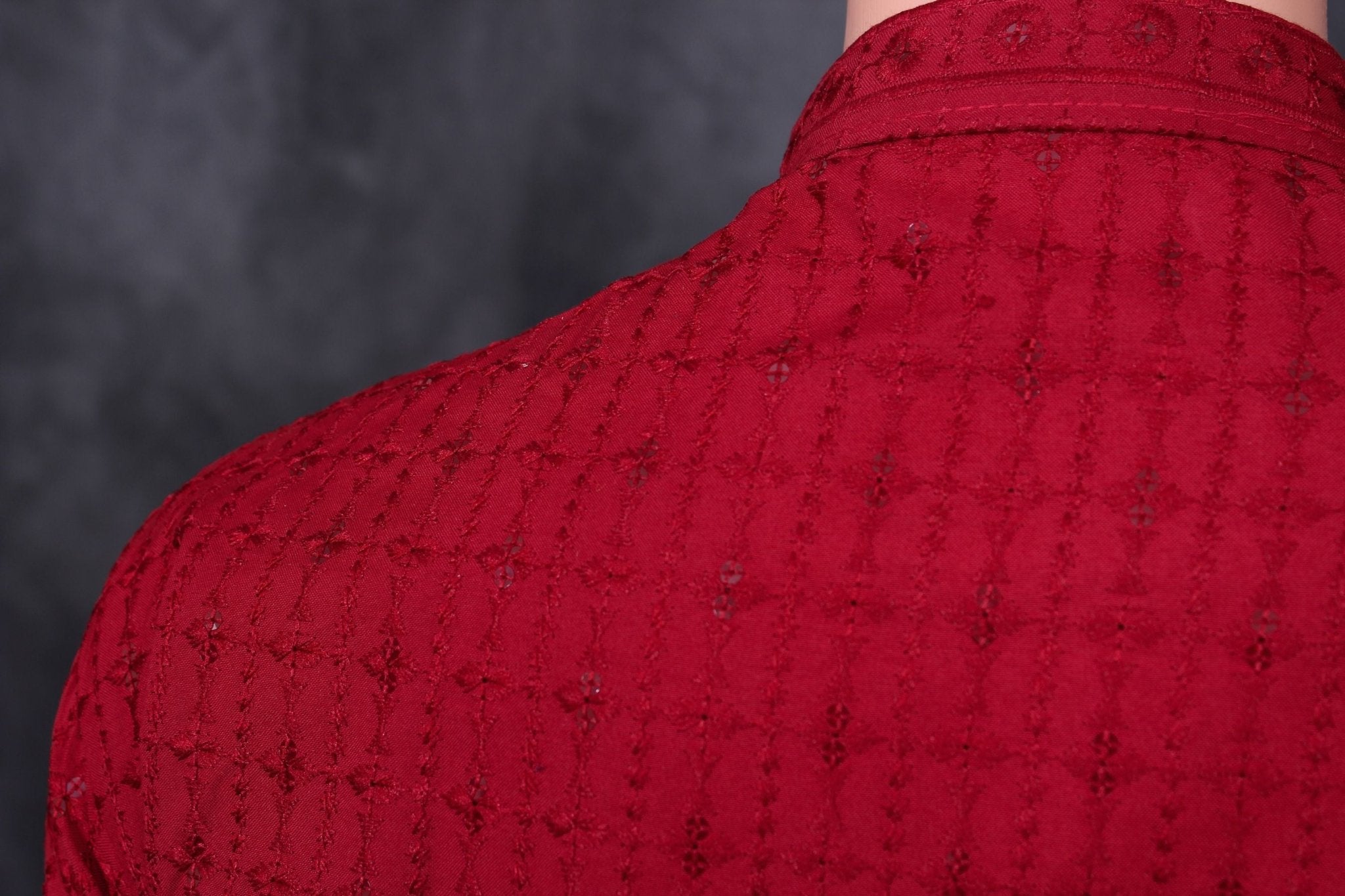 Handcrafted Men's Lakhnavi Kurta with Resham Embroidery - JCS Fashions Men JCS Fashions