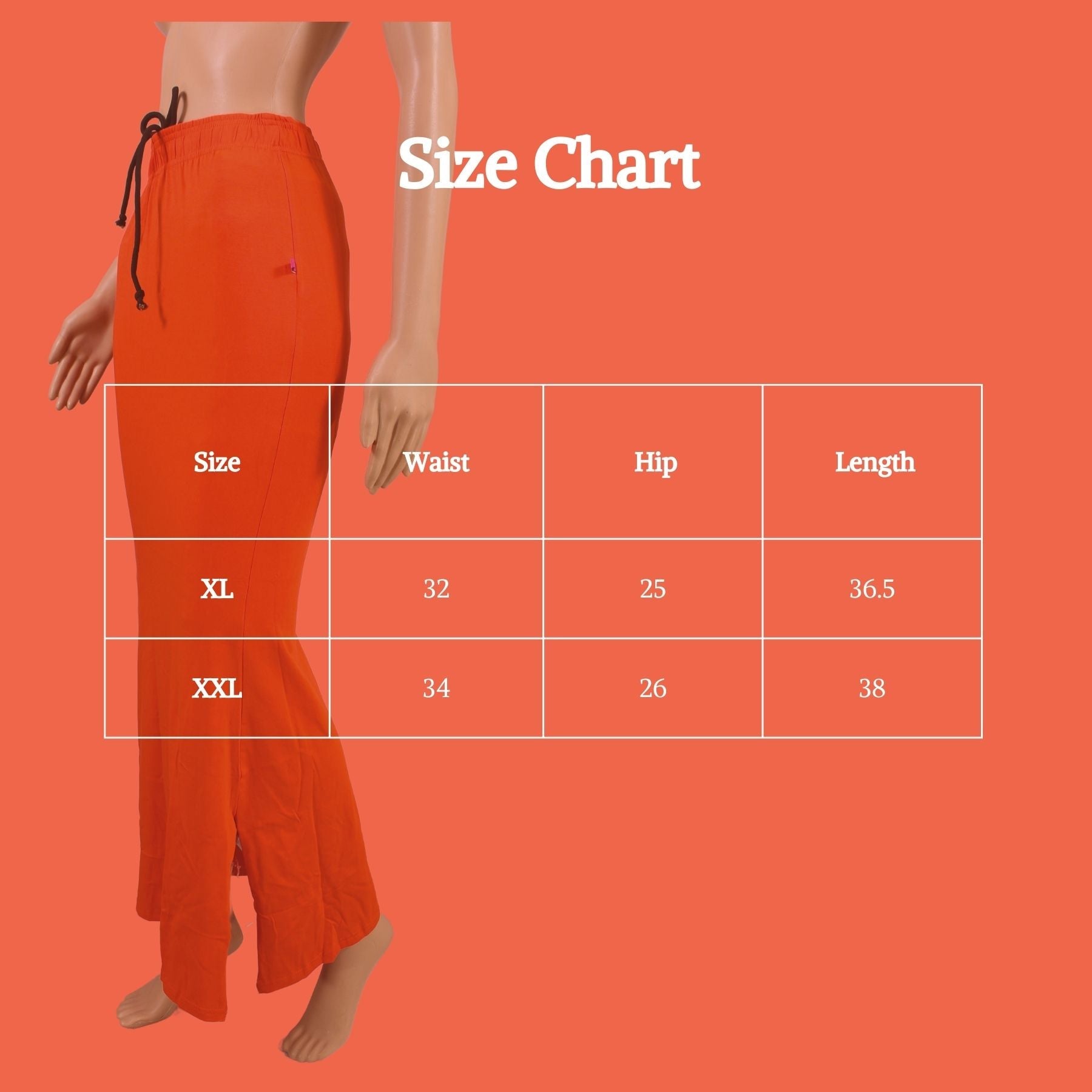 Inskirt 4 Way Lycra Shapewear - Ultimate Comfort and Streamlined Shape Inskirt JCS Fashions