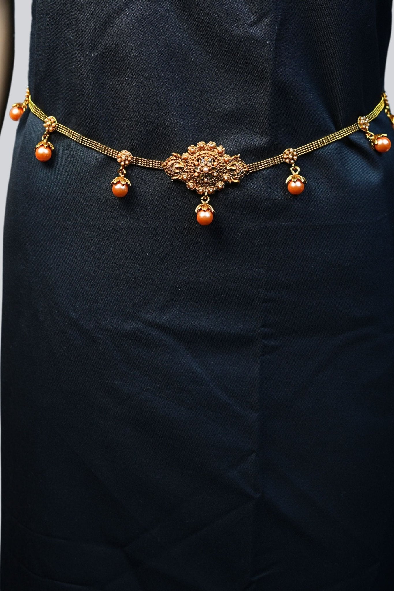 JCS Fashion Antique Gold Stone Hip Chain: Vintage Glamour, Modern Charm Jewelry JCS Fashions Gold
