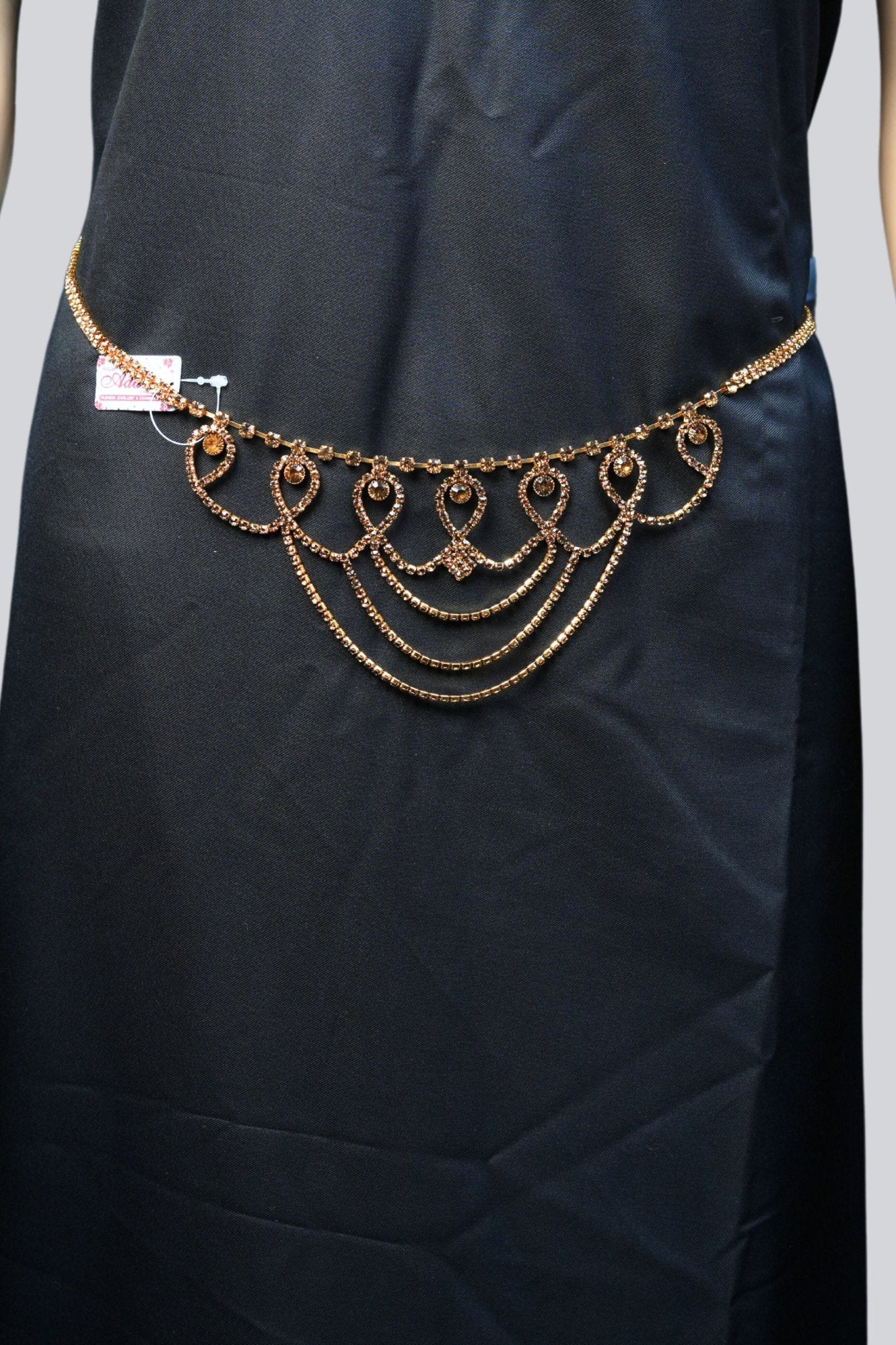 JCS Fashion Elegant Gold Stone Embellished Hip Chain- High-Quality Gold Jewelry JCS Fashions