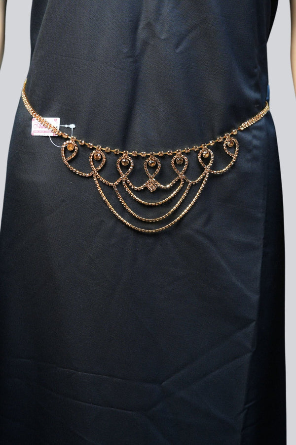 JCS Fashion Elegant Gold Stone Embellished Hip Chain- High-Quality Gold Jewelry JCS Fashions