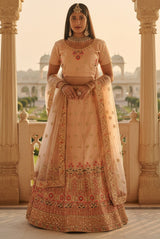 JCS Fashion's A-line Designer Lehenga with Embroidery and sequins LEHENGA JCS Fashions