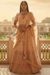 JCS Fashion's A-line Designer Lehenga with Embroidery and sequins LEHENGA JCS Fashions