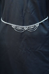 JCS Fashion's Elegant Jewelry Stone Hip Chain with Luminous Dangles Jewelry JCS Fashions White
