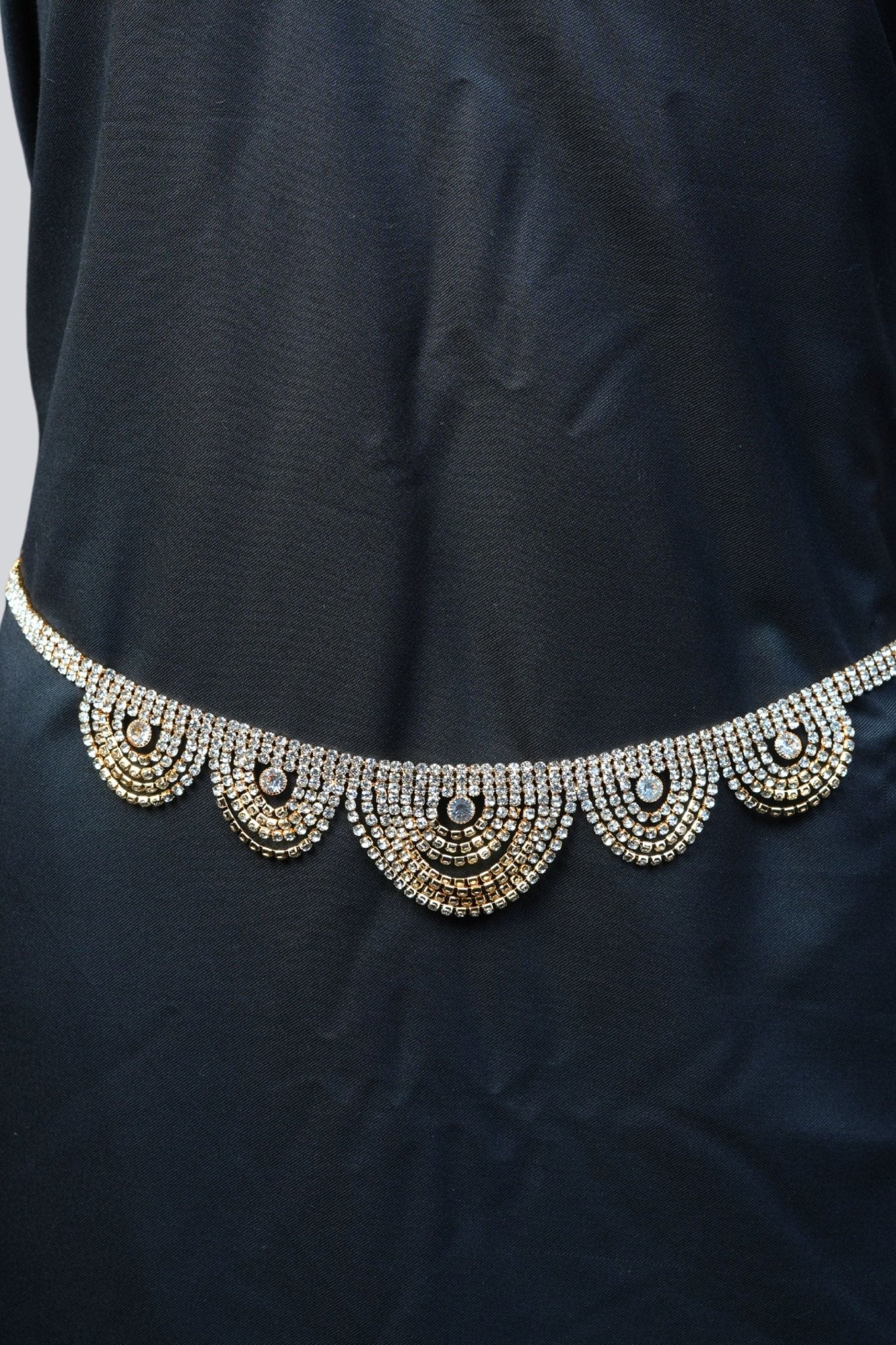 JCS Fashion's High Shine Multi-Layer Glamorous Stone Hip Chain Jewelry JCS Fashions Gold 18 - 40"