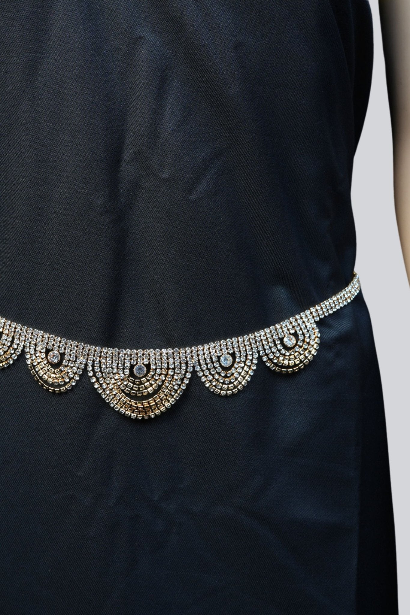 JCS Fashion's High Shine Multi-Layer Glamorous Stone Hip Chain Jewelry JCS Fashions