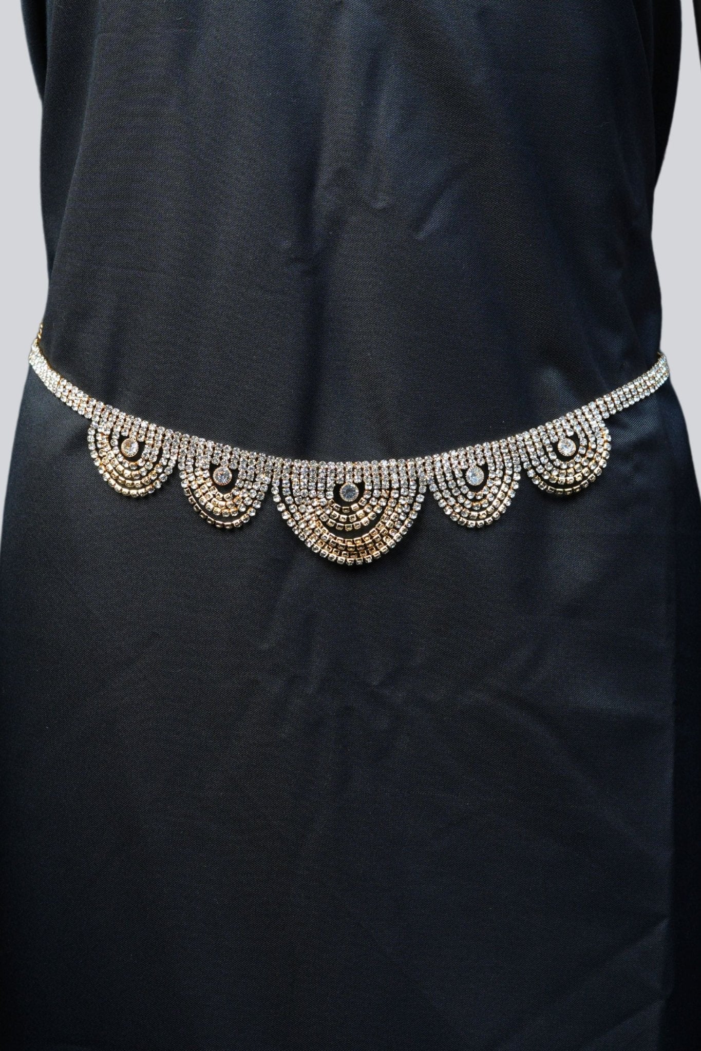 JCS Fashion's High Shine Multi-Layer Glamorous Stone Hip Chain Jewelry JCS Fashions