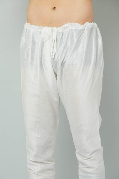 JCS Fashions Men's Luxury White Silk Pyjamas: Ultimate Comfort & Style Men JCS Fashions White S(42)