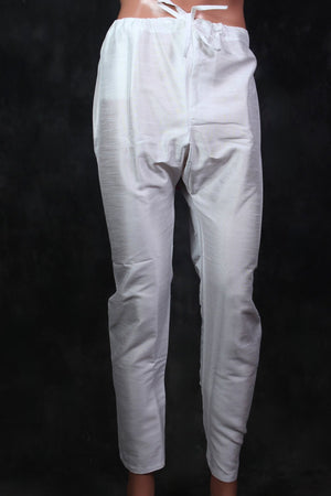 JCS Fashions Men's White Silk Pyjama - Ultimate Comfort & Timeless Style