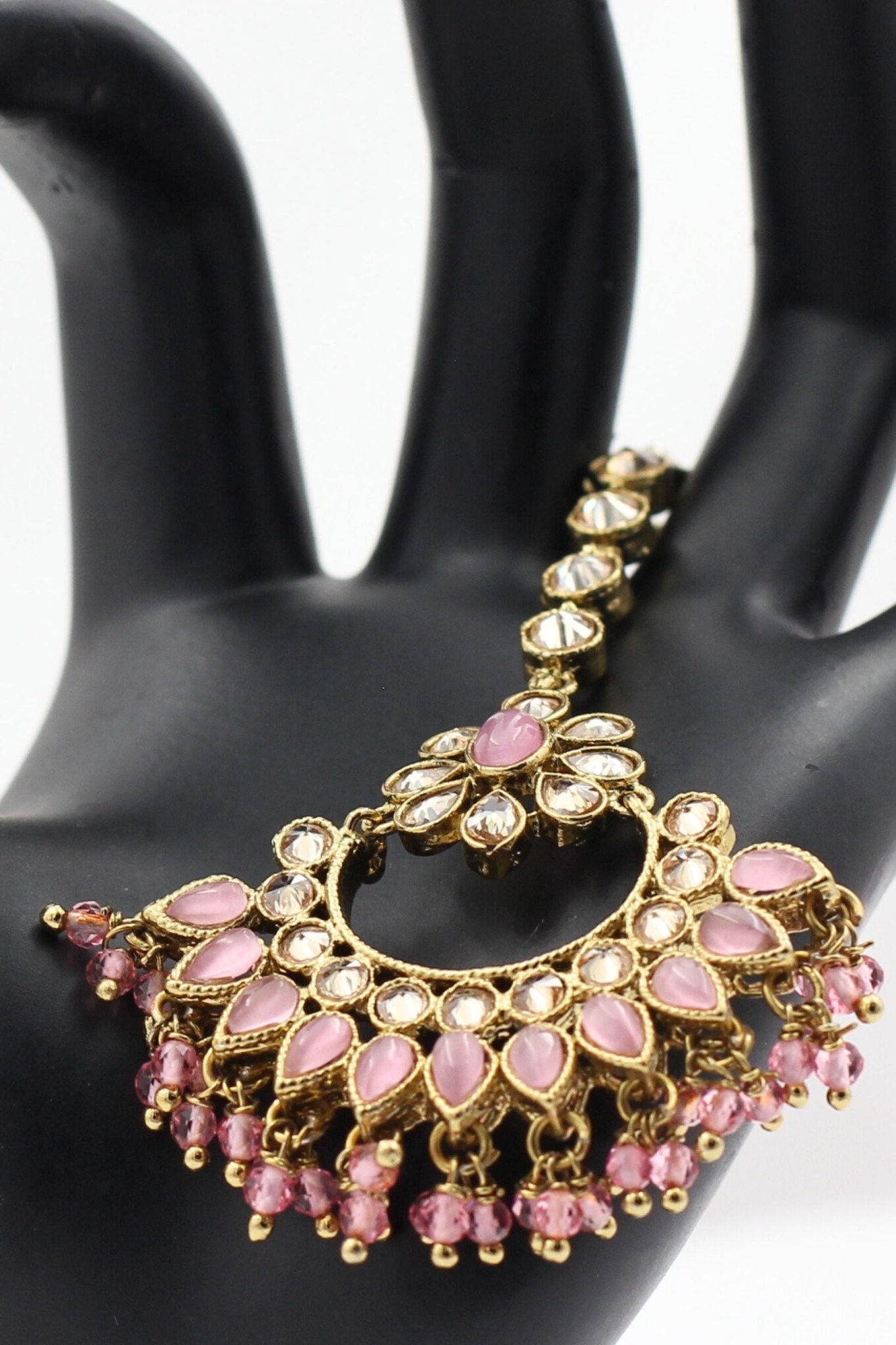 JCSFashions Gold-Plated Fancy Tikka/Chutti with Dazzling Stonework Jewelry JCS Fashions