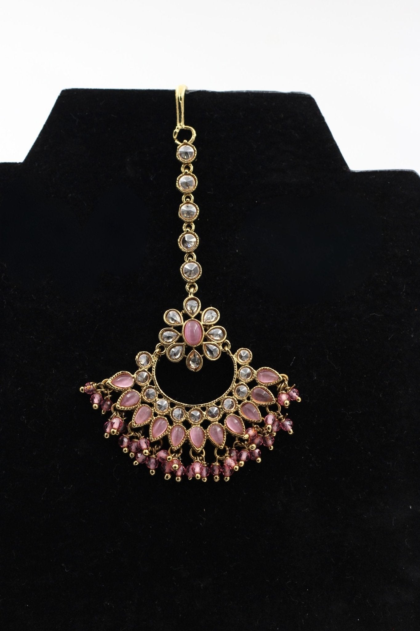 JCSFashions Gold-Plated Fancy Tikka/Chutti with Dazzling Stonework Jewelry JCS Fashions