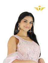 Stunning Fit & Flare Floor Length Dress with real mirror work!