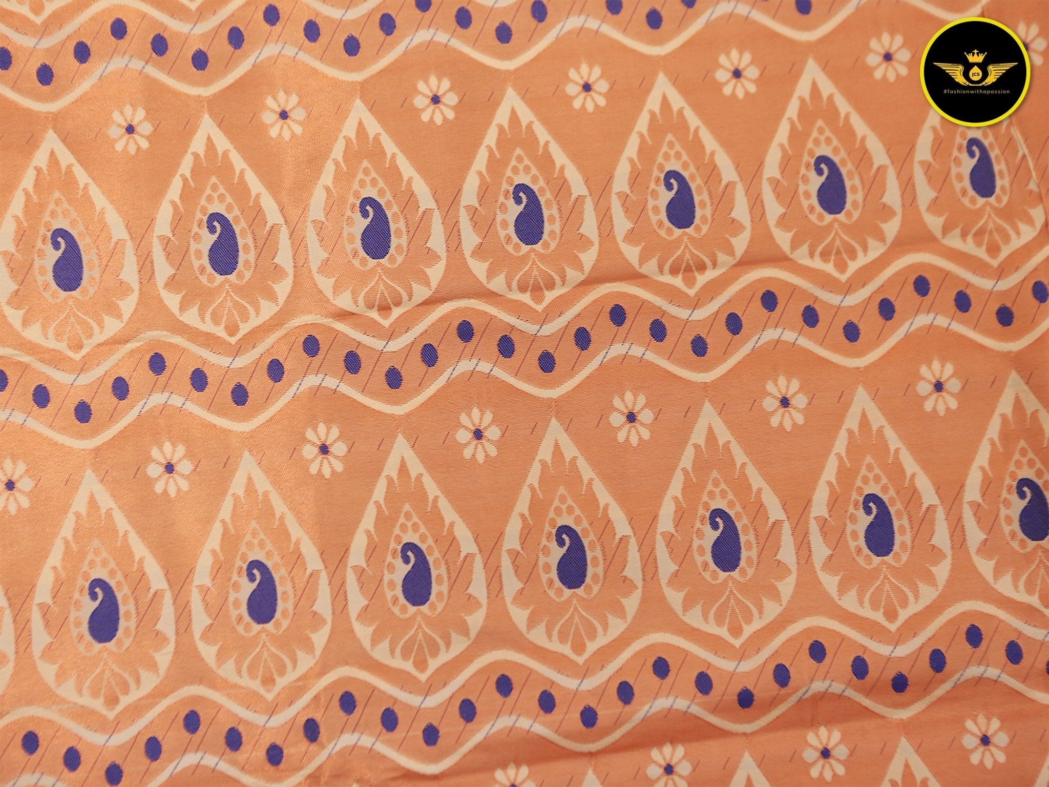 Kanchipuram Handloom Soft Silk Saree with Golden and Silver Zari Saree JCS Fashions