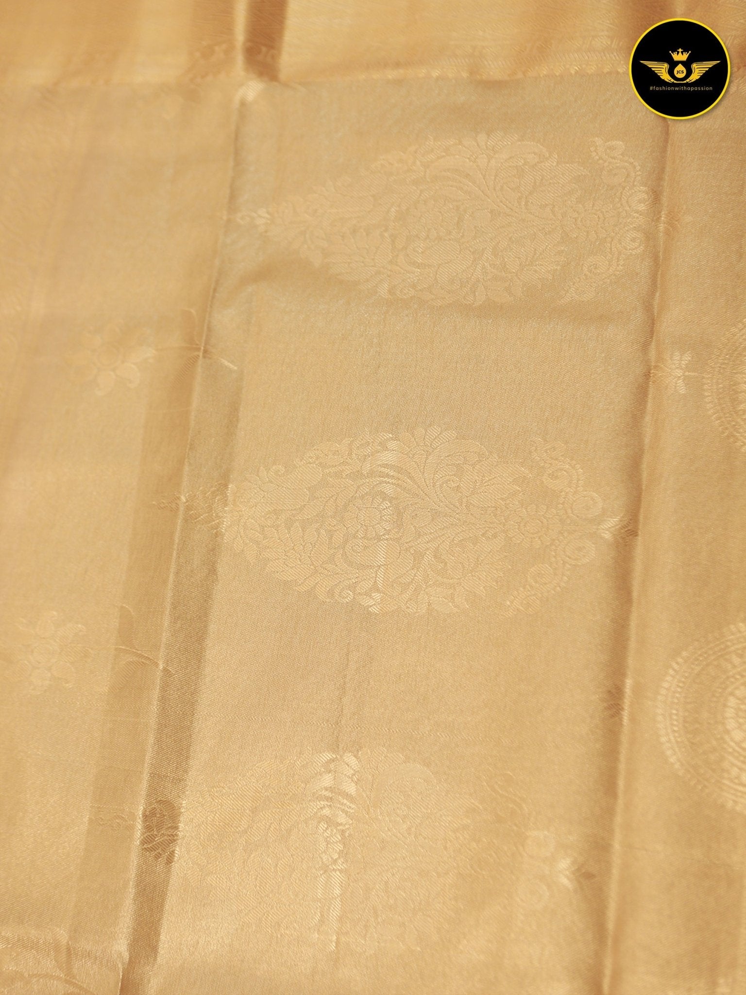 Kanchipuram Semi-Bridal Saree with Dazzling Zari Work throughout SAREE JCS Fashions