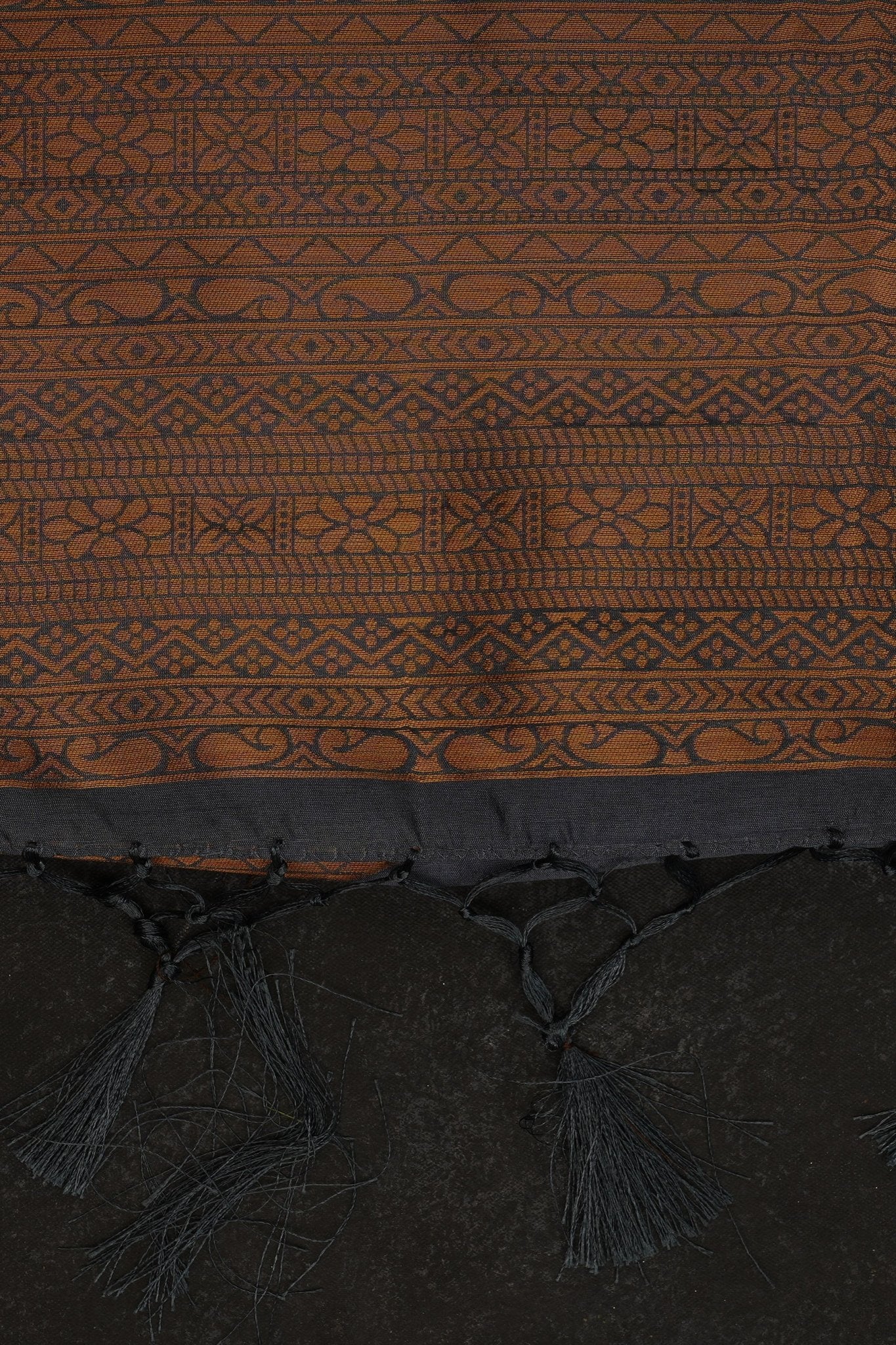 Kanchipuram Semi-Silk Saree with Rising Border & Stitched Blouse Saree JCS Fashions