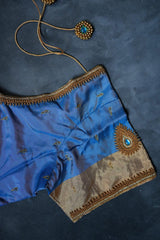 Kanjivaram Silk Set: Silver and Gold Zari Sarees with Butta Concept SAREE JCS Fashions