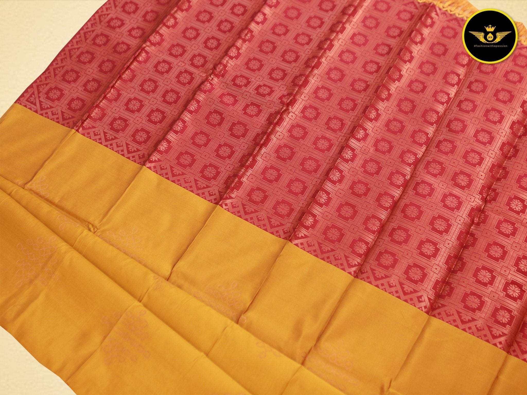 Rangoli Art Silk Saree with Kolam Design – Lightweight & Stylish Saree JCS Fashions