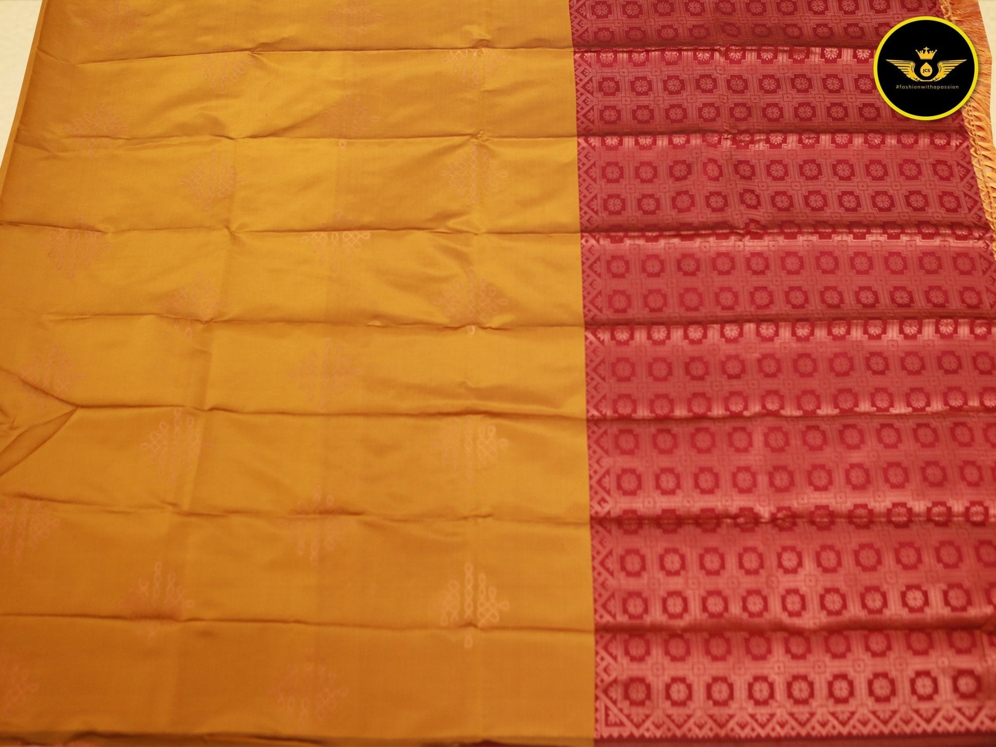 Rangoli Art Silk Saree with Kolam Design – Lightweight & Stylish Saree JCS Fashions