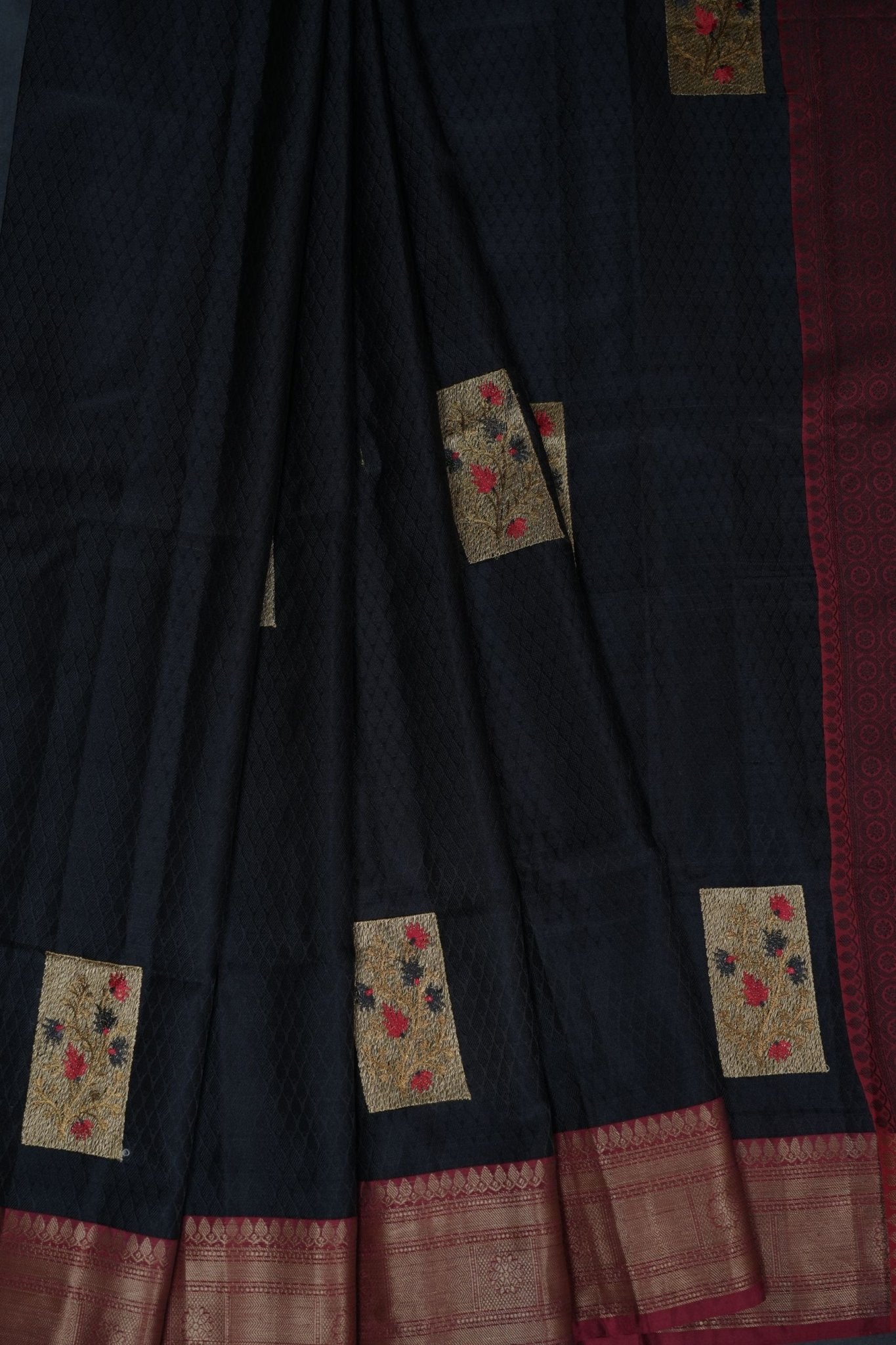 Kora Muslin Silk Saree, Embossed Design, Double-Side Border - Luxe Elegance SAREE JCS Fashions