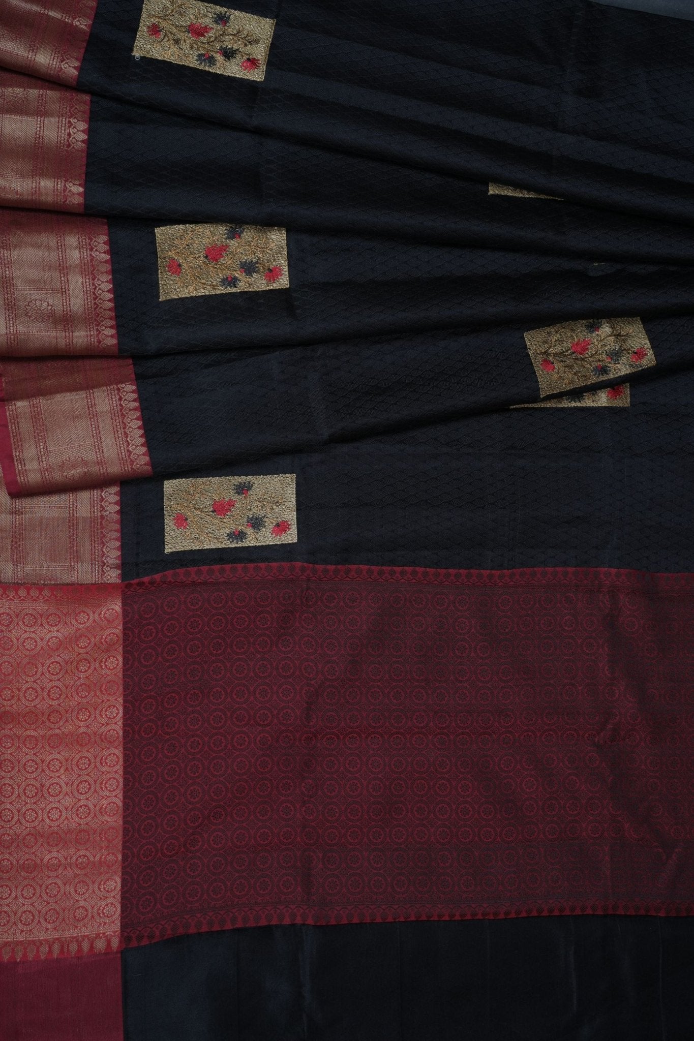 Kora Muslin Silk Saree, Embossed Design, Double-Side Border - Luxe Elegance SAREE JCS Fashions