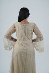 KURTI Embroidered & Stonework Long Gown with Santoon Lining KURTI JCS Fashions