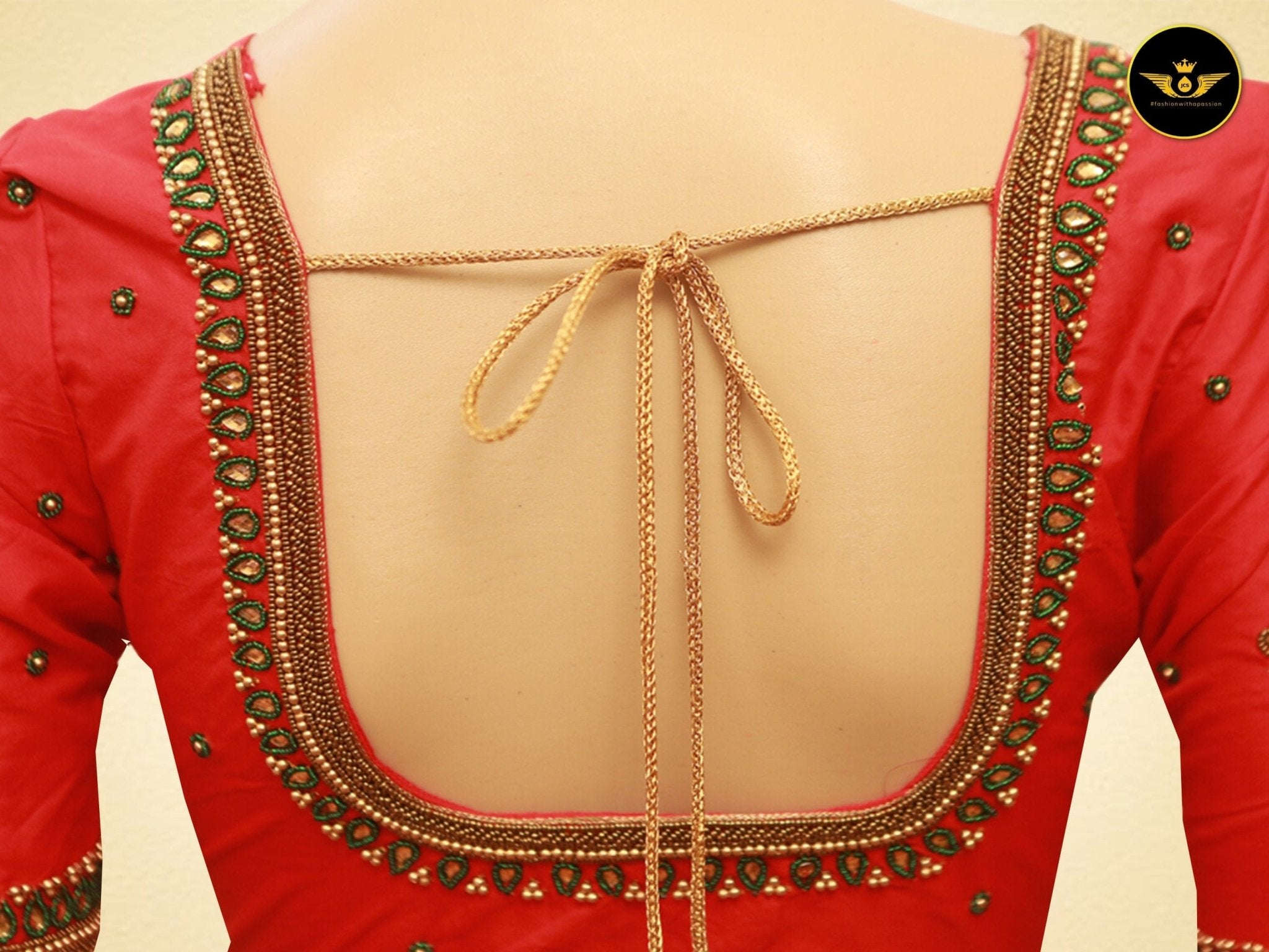 Luxe Handwork Thread & Stone Blouse Shop at JCSFashions Blouse JCS Fashions