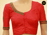 Luxe Handwork Thread & Stone Blouse Shop at JCSFashions Blouse JCS Fashions Dark Orange 38