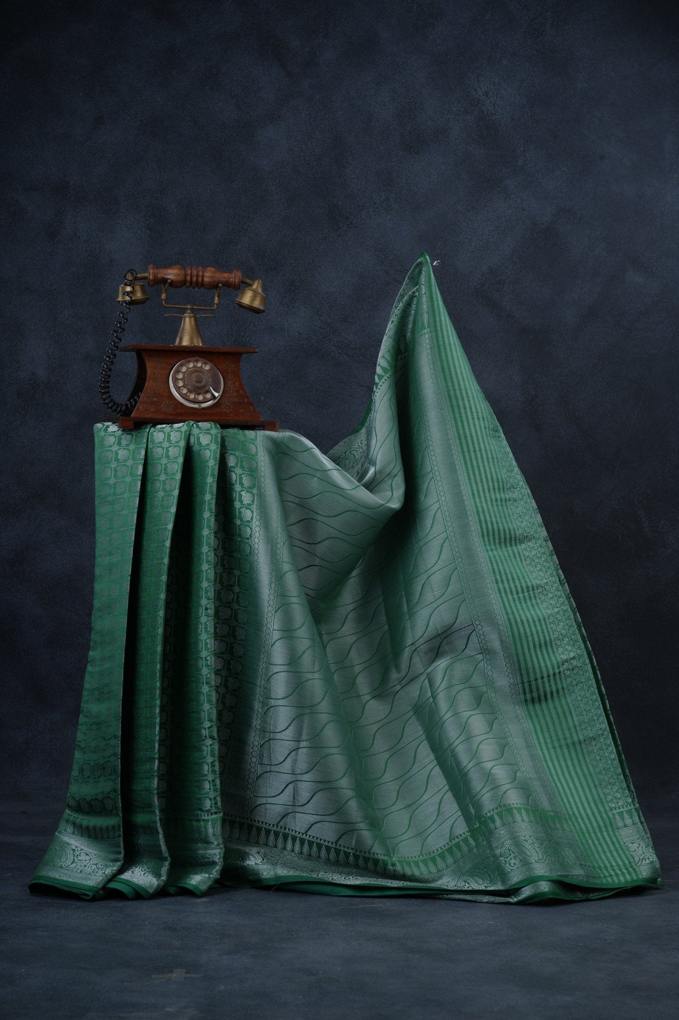 Luxurious Dupion Silk Saree with Silver Zari & Customizable Blouse Saree JCS Fashions