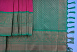 Luxurious Kanchipuram Silk Saree with Unique Border Design Saree JCS Fashions
